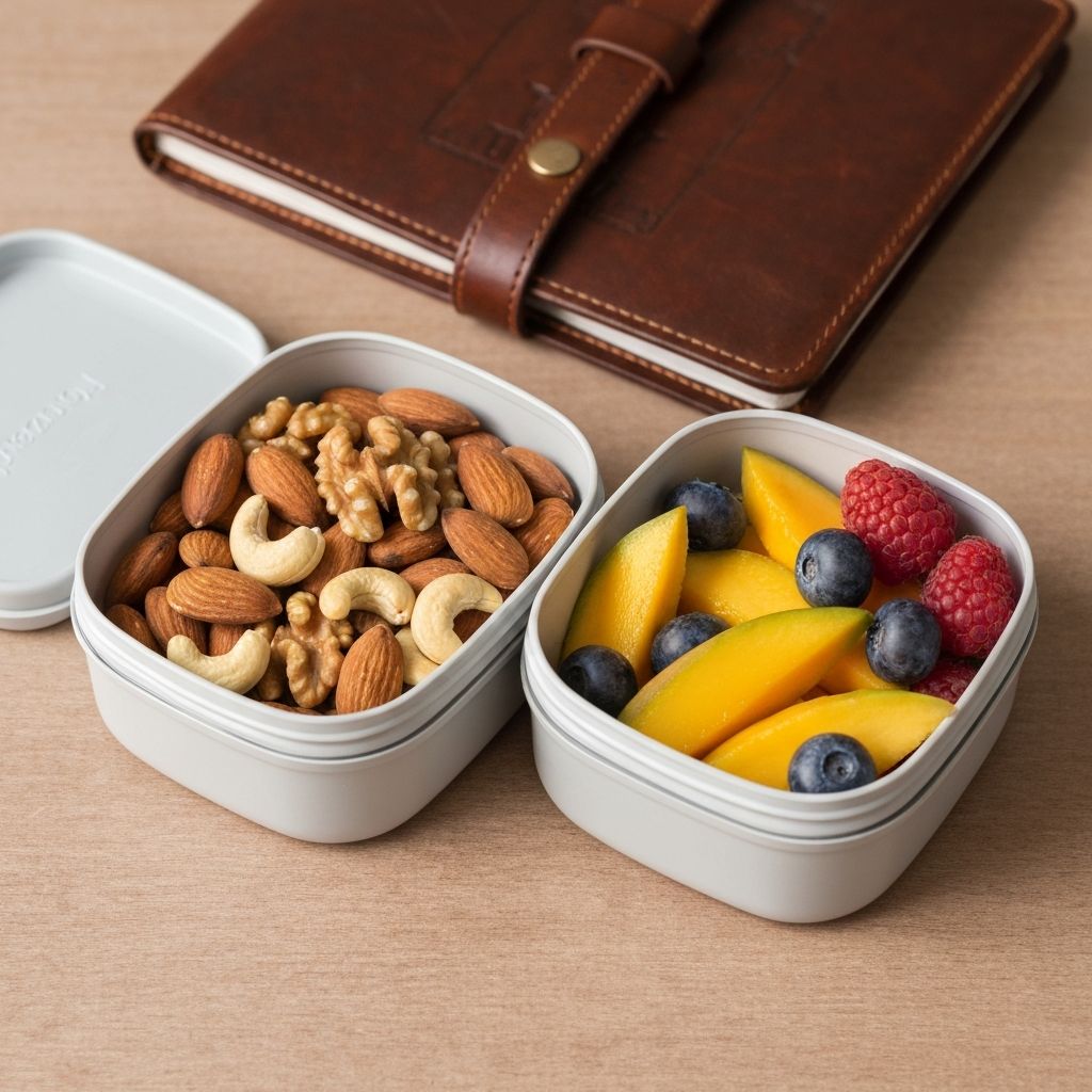 Healthy snacks for travel